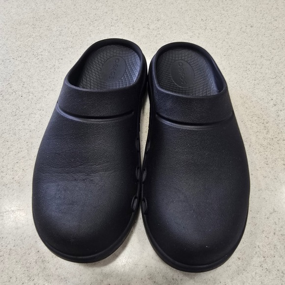 OOFOS Shoes - Oofos OOcloog Black Recovery Clogs Mens 5 Womens 7 EU 38 Slip On Shoes